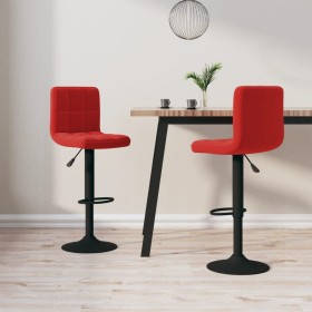 Kitchen stools 2 units red wine red velvet by vidaXL, Kitchen stools - Ref: Foro24-334311, Price: 129,01 €, Discount: %