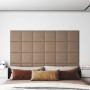 Wall panels 12 pcs cappuccino synthetic leather 30x30 cm 1.08 m² by vidaXL, Wall covering - Ref: Foro24-343803, Price: 43,99 ...