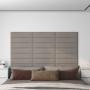 Wall panels 12 pcs light gray velvet 60x15 cm 1.08 m² by vidaXL, Wall covering - Ref: Foro24-343835, Price: 47,04 €, Discount: %