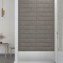 Wall panels 12 pcs light gray velvet 60x15 cm 1.08 m² by vidaXL, Wall covering - Ref: Foro24-343835, Price: 47,04 €, Discount: %