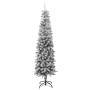 Narrow artificial Christmas tree with snow PVC and PE 240 cm by vidaXL, Christmas trees - Ref: Foro24-345197, Price: 149,91 €...