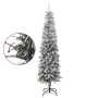 Narrow artificial Christmas tree with snow PVC and PE 240 cm by vidaXL, Christmas trees - Ref: Foro24-345197, Price: 149,91 €...