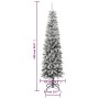 Narrow artificial Christmas tree with snow PVC and PE 240 cm by vidaXL, Christmas trees - Ref: Foro24-345197, Price: 149,91 €...