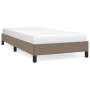 Estructura de cama de tela gris taupe 90x190 cm de vidaXL, Camas y somieres - Ref: Foro24-346684, Precio: 82,66 €, Descuento: %