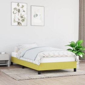 Estructura de cama de tela verde 80x200 cm de vidaXL, Camas y somieres - Ref: Foro24-346679, Precio: 69,13 €, Descuento: %