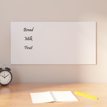 Magnetic white tempered glass wall board 60x30 cm by vidaXL, White boards - Ref: Foro24-347949, Price: 23,26 €, Discount: %