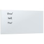 Pizarra magnética de pared vidrio templado blanco 60x30 cm de vidaXL, Pizarras blancas - Ref: Foro24-347949, Precio: 23,26 €,...