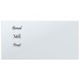 Magnetic white tempered glass wall board 60x30 cm by vidaXL, White boards - Ref: Foro24-347949, Price: 23,26 €, Discount: %