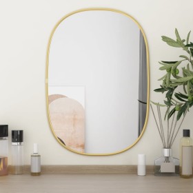 Golden wall mirror 50x35 cm by vidaXL, Mirrors - Ref: Foro24-348217, Price: 31,74 €, Discount: %