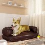 Cama para perros de espuma cuero sintético marrón 75x53 cm de vidaXL, Camas para perros - Ref: Foro24-171320, Precio: 55,25 €...