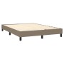 Cama box spring con colchón tela gris taupe 140x190 cm de vidaXL, Camas y somieres - Ref: Foro24-3126161, Precio: 409,99 €, D...