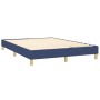 Box spring bed with blue fabric mattress 140x190 cm by vidaXL, Beds and slatted bases - Ref: Foro24-3126723, Price: 452,39 €,...