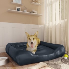 Dunkelblaues Hundebett aus Kunstleder, 80x68x23 cm von vidaXL, Betten für Hunde - Ref: Foro24-171235, Preis: 34,87 €, Rabatt: %