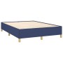 Box spring bed with blue fabric mattress 140x190 cm by vidaXL, Beds and slatted bases - Ref: Foro24-3128603, Price: 540,36 €,...