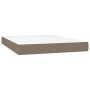 Cama box spring con colchón tela gris taupe 140x190 cm de vidaXL, Camas y somieres - Ref: Foro24-3129789, Precio: 452,82 €, D...