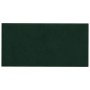 Paneles de pared 12 uds terciopelo verde oscuro 30x15cm 0,54 m² de vidaXL, Recubrimiento de paredes - Ref: Foro24-343781, Pre...