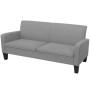 Conjunto de sofás de 2 piezas tela gris claro de vidaXL, Sofás - Ref: Foro24-278212, Precio: 575,28 €, Descuento: %