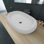 Lavabo ovalado de cerámica blanco 63x42 cm de vidaXL, Lavabos - Ref: Foro24-140673, Precio: 67,52 €, Descuento: %