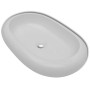 Lavabo ovalado de cerámica blanco 63x42 cm de vidaXL, Lavabos - Ref: Foro24-140673, Precio: 67,52 €, Descuento: %