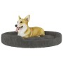 Dark gray plush dog bed 90x70x23 cm by vidaXL, Beds for dogs - Ref: Foro24-171386, Price: 35,53 €, Discount: %