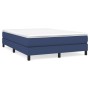 Box spring bed with blue fabric mattress 140x190 cm by vidaXL, Beds and slatted bases - Ref: Foro24-3144075, Price: 356,99 €,...