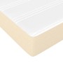 Cama box spring con colchón tela color crema 140x190 cm de vidaXL, Camas y somieres - Ref: Foro24-3144172, Precio: 401,44 €, ...