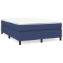 Cama box spring con colchón tela azul 140x190 cm de vidaXL, Camas y somieres - Ref: Foro24-3144421, Precio: 410,37 €, Descuen...