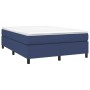 Cama box spring con colchón tela azul 140x190 cm de vidaXL, Camas y somieres - Ref: Foro24-3144421, Precio: 410,37 €, Descuen...