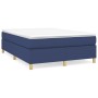 Cama box spring con colchón tela azul 140x190 cm de vidaXL, Camas y somieres - Ref: Foro24-3144520, Precio: 386,39 €, Descuen...