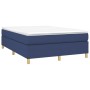 Cama box spring con colchón tela azul 140x190 cm de vidaXL, Camas y somieres - Ref: Foro24-3144520, Precio: 431,75 €, Descuen...