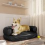 Cama para perros de espuma cuero sintético negro 60x42 cm de vidaXL, Camas para perros - Ref: Foro24-171322, Precio: 34,69 €,...