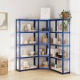 Shelving 5 levels 3 units steel and blue plywood by vidaXL, Industrial shelving - Ref: Foro24-3154166, Price: 143,97 €, Disco...