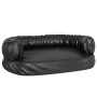 Black synthetic leather foam dog bed 60x42 cm by vidaXL, Beds for dogs - Ref: Foro24-171322, Price: 34,71 €, Discount: %