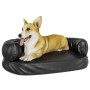 Black synthetic leather foam dog bed 60x42 cm by vidaXL, Beds for dogs - Ref: Foro24-171322, Price: 34,71 €, Discount: %