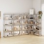 Shelving 5 levels 5 units steel plywood silver by vidaXL, Industrial shelving - Ref: Foro24-3154164, Price: 187,25 €, Discoun...