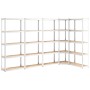 Shelving 5 levels 5 units steel plywood silver by vidaXL, Industrial shelving - Ref: Foro24-3154164, Price: 182,76 €, Discoun...