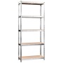 Shelving 5 levels 5 units steel plywood silver by vidaXL, Industrial shelving - Ref: Foro24-3154164, Price: 182,76 €, Discoun...