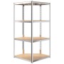 Regal 4 Ebenen 5 Einheiten Stahlsperrholz silber von vidaXL, Industrieregale - Ref: Foro24-3154146, Preis: 198,99 €, Rabatt: %