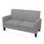 Conjunto de sofás de 2 piezas tela gris claro de vidaXL, Sofás - Ref: Foro24-278212, Precio: 575,28 €, Descuento: %