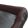 Black and brown synthetic leather dog bed 105x80x25 cm by vidaXL, Beds for dogs - Ref: Foro24-171242, Price: 55,42 €, Discoun...