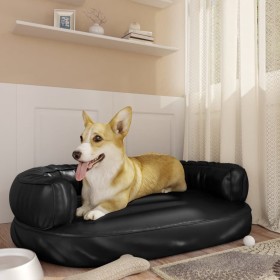 Black synthetic leather foam dog bed 88x65 cm by vidaXL, Beds for dogs - Ref: Foro24-171324, Price: 63,99 €, Discount: %