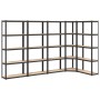 Shelving 5 levels 5 units steel and anthracite gray plywood by vidaXL, Industrial shelving - Ref: Foro24-3154172, Price: 236,...