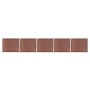 Brown WPC Fence Panel Set 872x146 cm by vidaXL, fence panels - Ref: Foro24-3070454, Price: 1,00 €, Discount: %