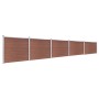 Brown WPC Fence Panel Set 872x146 cm by vidaXL, fence panels - Ref: Foro24-3070454, Price: 1,00 €, Discount: %