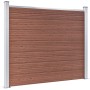 Brown WPC Fence Panel Set 872x146 cm by vidaXL, fence panels - Ref: Foro24-3070454, Price: 1,00 €, Discount: %