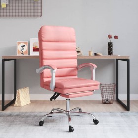 Pink synthetic leather massage reclining office chair by vidaXL, Office chairs - Ref: Foro24-349731, Price: 137,99 €, Discoun...