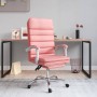 Pink synthetic leather massage reclining office chair by vidaXL, Office chairs - Ref: Foro24-349731, Price: 137,08 €, Discoun...