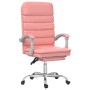 Silla de oficina reclinable masaje cuero sintético rosa de vidaXL, Sillas de oficina - Ref: Foro24-349731, Precio: 133,81 €, ...