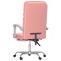 Silla de oficina reclinable masaje cuero sintético rosa de vidaXL, Sillas de oficina - Ref: Foro24-349731, Precio: 133,81 €, ...