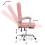 Silla de oficina reclinable masaje cuero sintético rosa de vidaXL, Sillas de oficina - Ref: Foro24-349731, Precio: 137,08 €, ...